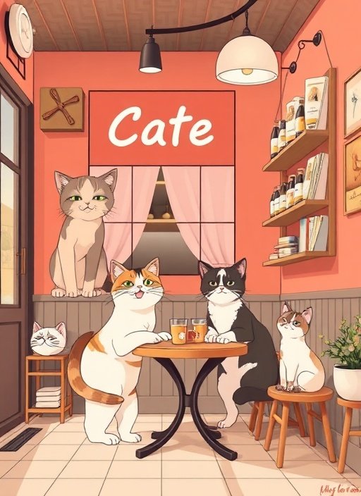 红果短句 - 猫咪咖啡馆的日常